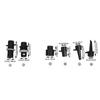 6PCS Inflatable Boats Pumps Adapter Paddle Board Pump Attachment Air Valve Adapter Kayak Accessories