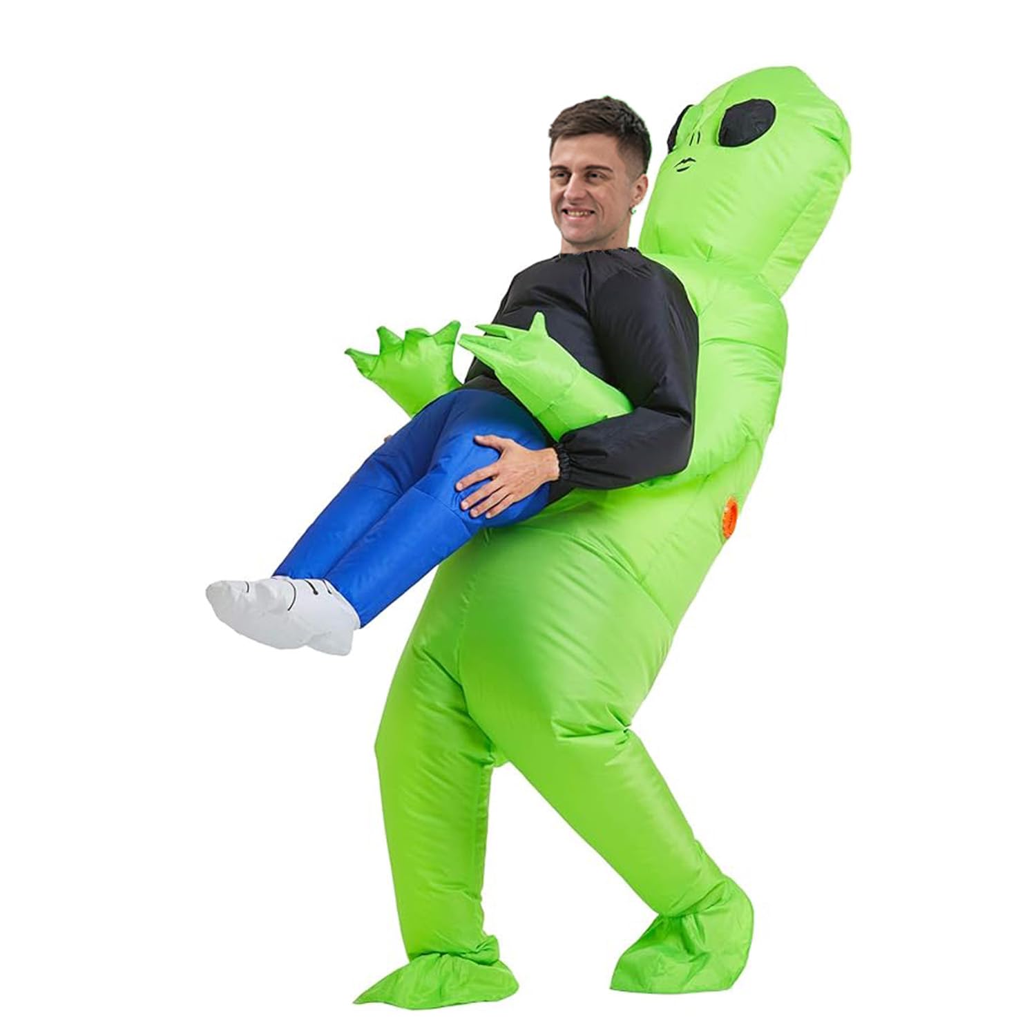 

SVNVIOZ Halloween Kigurumi Alien Unicorn Sumo Soccer Cosplay Costume Pumpkin Horse Costume Prank Disguise Suit Halloween Event Fun Performance Prop зелёный