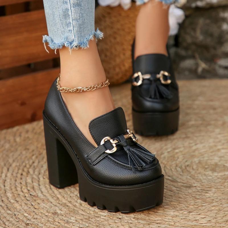 High Heels Women Mary Jane Shoes Retro Bows Elegant Chunky Heel Women Wedding Shoes Fashion White Round Toe Platform Sandals