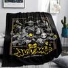 1 Pieza Manta de Franela con Estampado Wu-Tang Clan, Alta Calidad Para Todas las Estaciones, Decoración del Hogar, Calidez y Comodidad, Perfecta para Regalos de Navidad