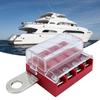 4 Circuit Fuses Box Set with Waterproof Cover Corrosions Resistant Fuses Block Electrical Part for Car Truck & Marine Use