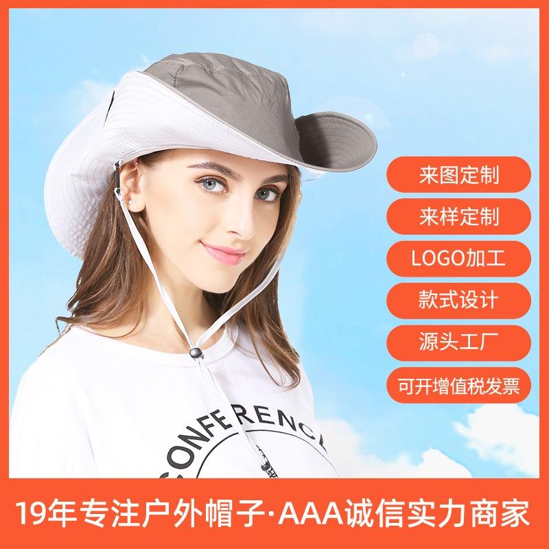 Sunscreen light and UV protection sun hat spring and summer outdoor beach outing big brim hat women's big brim