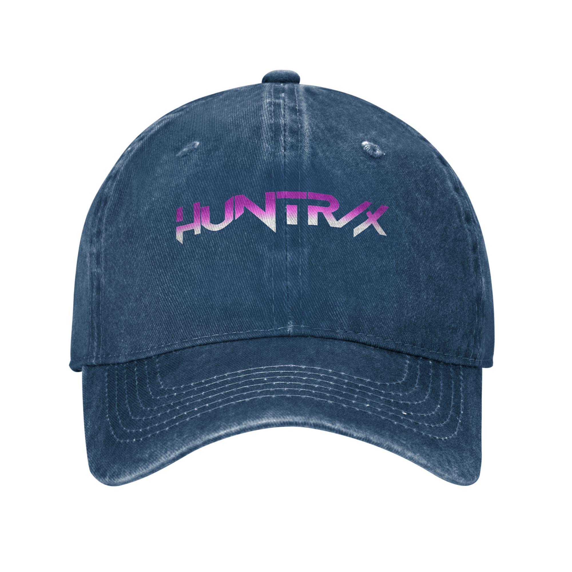 

Vintage Huntrix Demon Hunter Kpop Logo Baseball Caps Unisex Style Distressed Washed Sun Cap Summer Adjustable Fit Hats Cap One Size