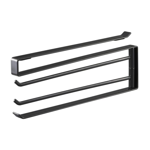 Yamazaki Under-Cabinet Dish Hanger, Black, Approx. W1.5 X D26 X H9.5cm, Tower 7114