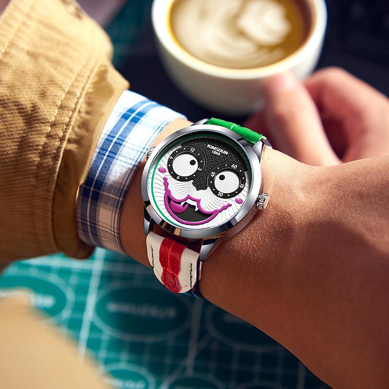Jin Shidun Russian Clown Men's Fashionable Waterproof Quartz Watch