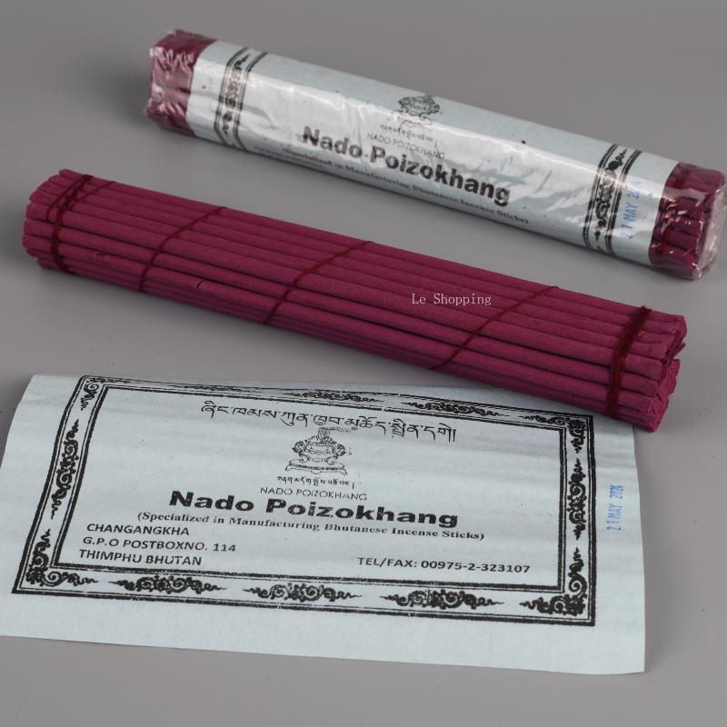 Bhutan Incenso in Bastoncino Naturale Puro Fatto a Mano Nado Natto Carta Blu Incenso Tibetano Culto del Tempio Buddha e Bastoncino per Incenso da Inte