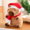 Adorable Christmas Capybara Plush Toy With Soft Short Plush Filling For Kids Gifts