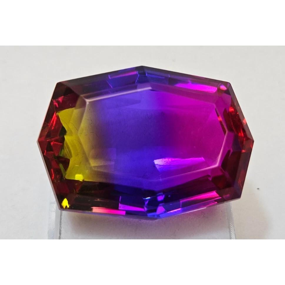 Natural Ametrine Bi-Color For Gift Purpose Fancy Cut 80+ Ct Stunning Gemstone