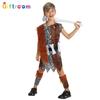 Stunning Polyester American Indian Chief Costume For Kids With Leopard Print Design