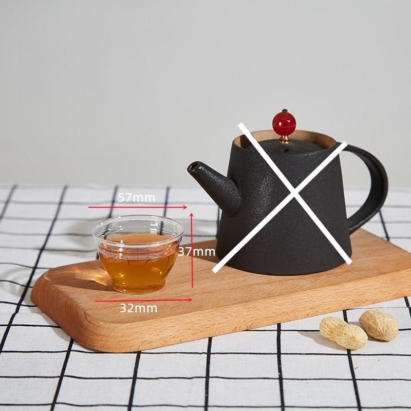 10pcs 50pcs 2oz Disposable Transparent Tea Cups PS Hard Plastic Birthday Party Drink Cups Thickened Aviation Cup Party Cocktail Glass Jelly Cup