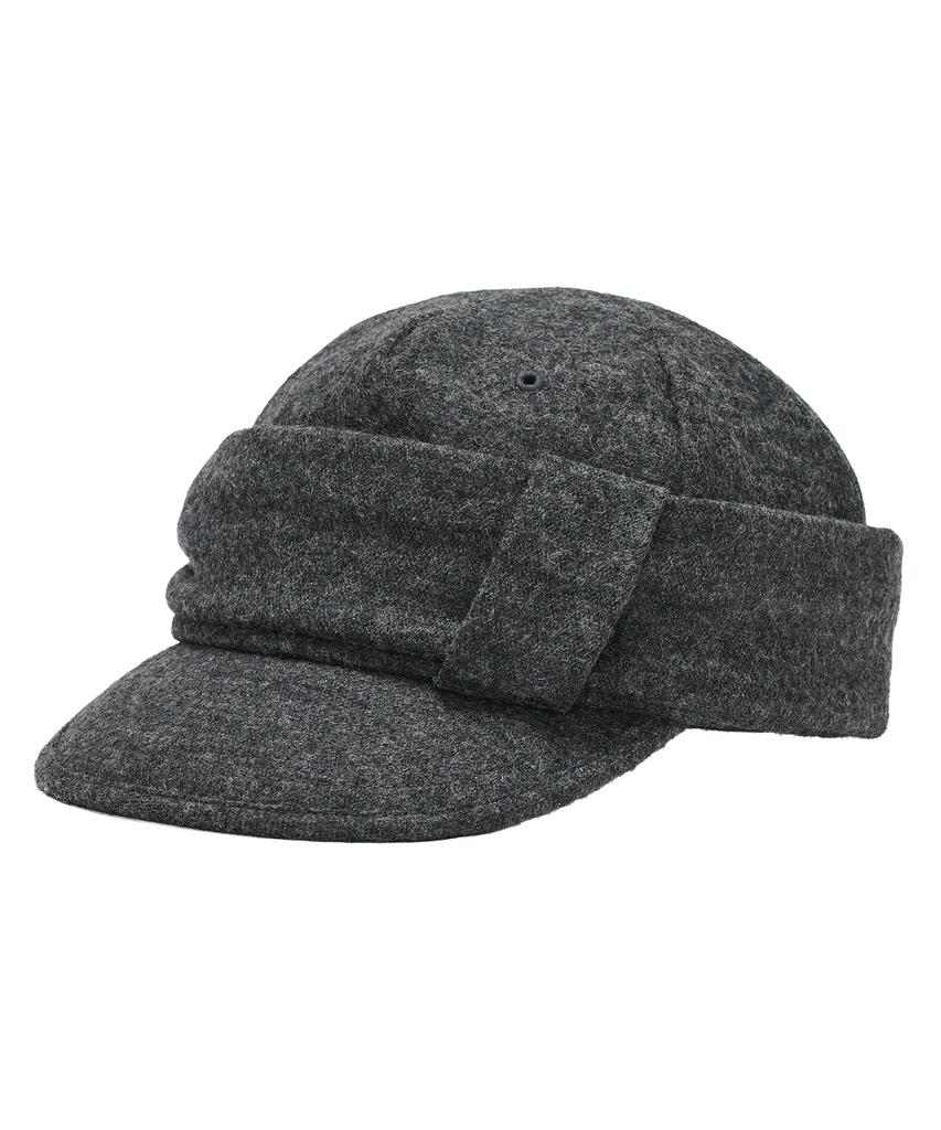 Taibseobiseu Wool Belted Cap [Charcoal]