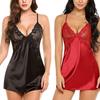 Elegant Women Lady Sexy Lace Sleepwear Satin Nightwear Lingerie Pajamas Suit Size S-xl For Ultimate Comfort