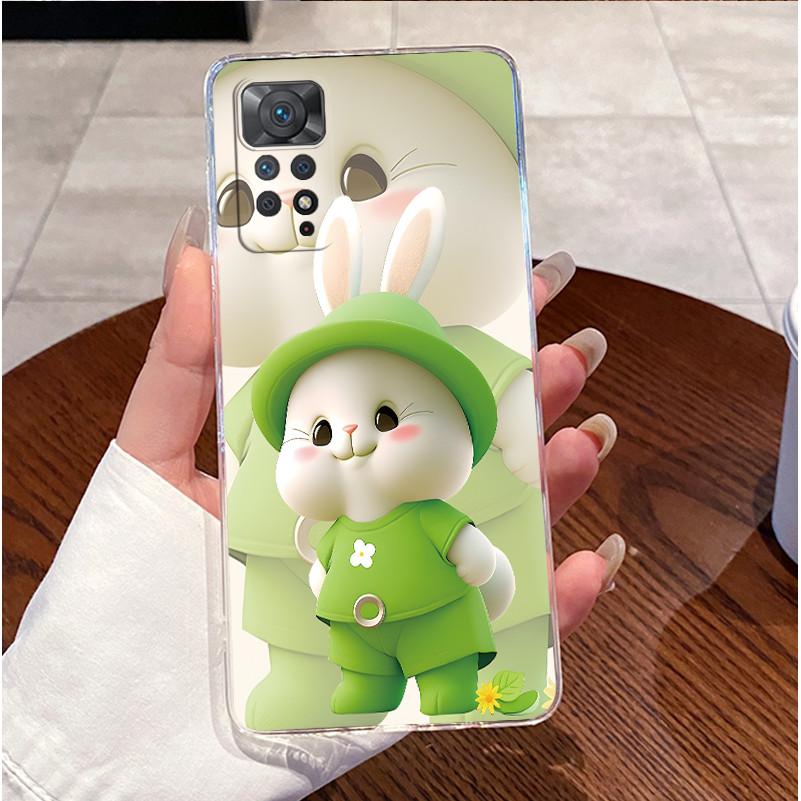 Handyhülle Für Xiaomi Redmi Note 11 Pro Plus + 4G 5G Hülle Klar Luxus Niedlich Liebes Hase Lustig Stoßfest TPU Weiche Rückseite