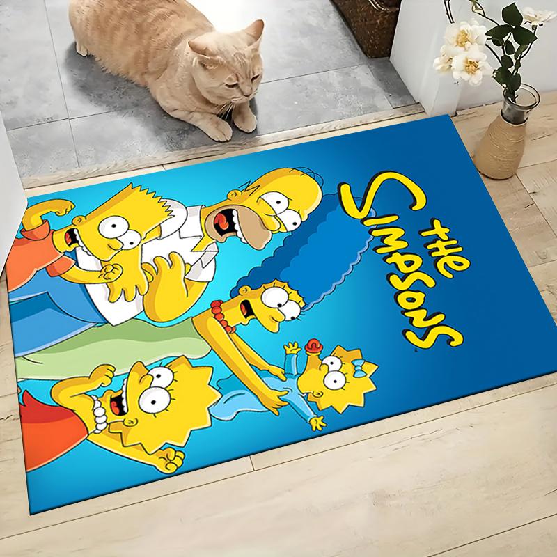 Simpsons Family Adventure Carpet Rug Soft Washable Antislip Home Living Room Sofa Mats Personalized Christmas Rug