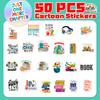 50 Books Reading Stickers New Products Computer Mobile Phone Tablet Computer Decoration Book Reading Graffiti Decoration