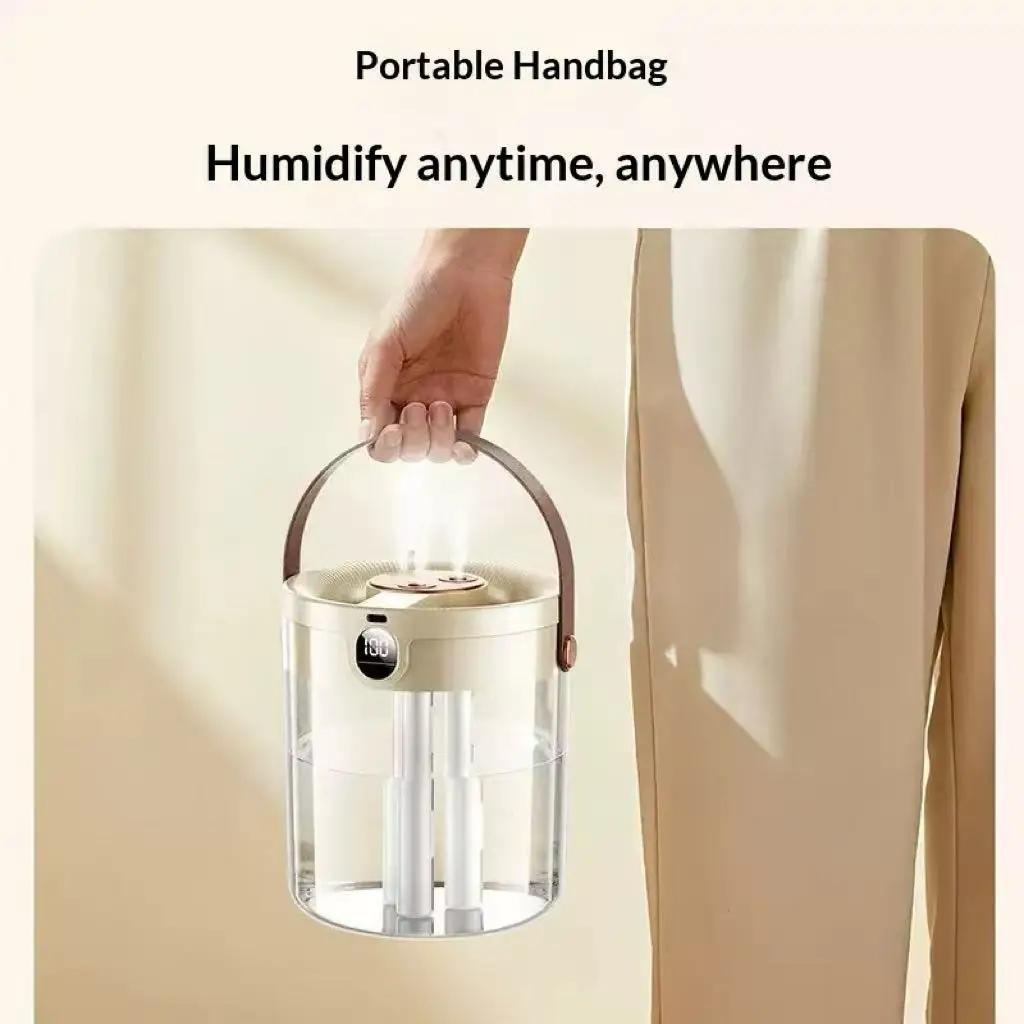 Triple Spray Humidifier Quiet Large Mist Volume Large Capacity For Bedroom Living Room Office Home Safe For Pregnant Women Baby