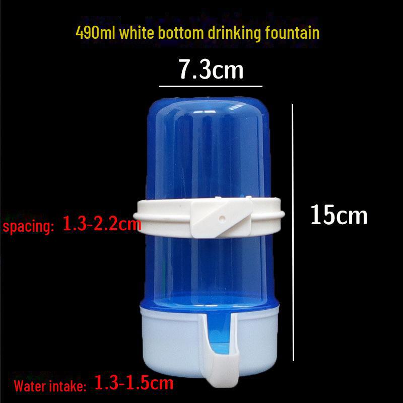 Automatic Bird Water and Feed Dispenser for Large Parrots and Mynahs