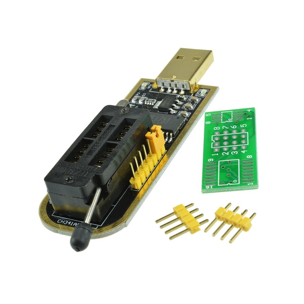 WCH341A USB to TTL/SPI/I2C Adapter Module 25-Series Chip Programmer STC Microcontroller Download Tool 3.3V 5V With LED Indicator