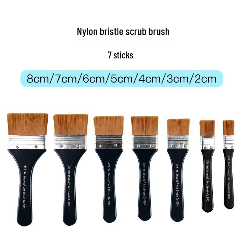 G1754 Nylon Flat Brush for Oil & Wall Painting