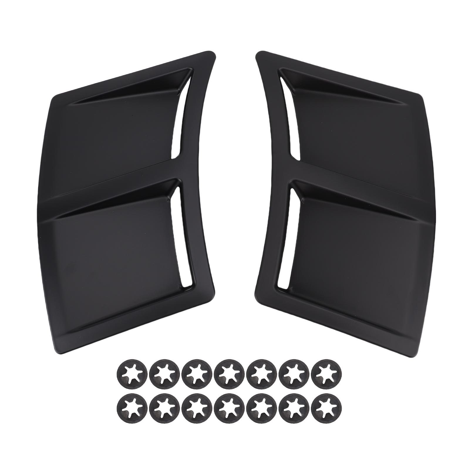 

1 Pair Rear Side Vent Mudguard Cover Left Right Rear Side Mudflap Vents Intake Decoration Trim Replacement for WRX STI Matte Black