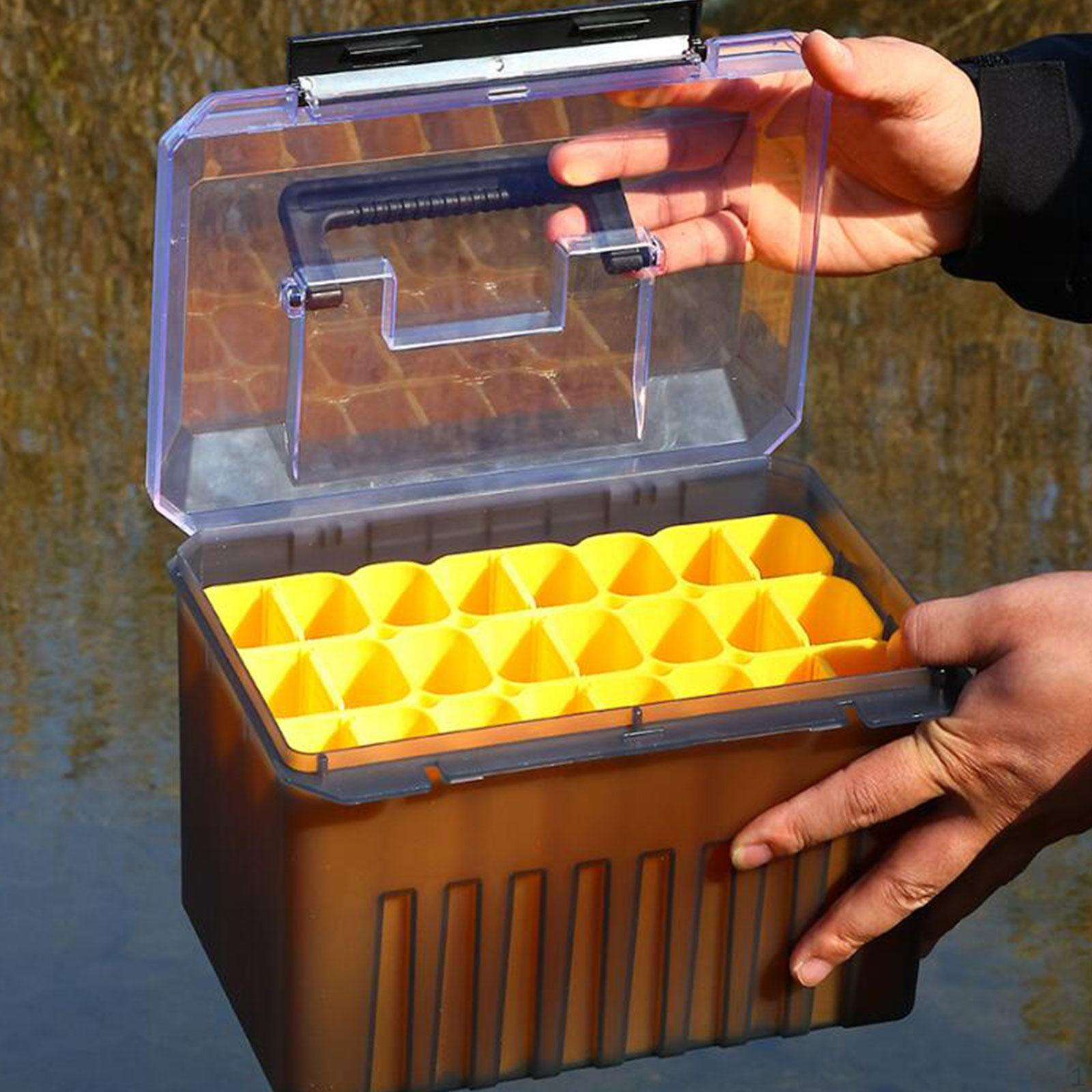 

Контейнер для рыболовных снастей, большой, с несколькими отсеками, прочными съемными перегородками и дренажными отверстиями Style B