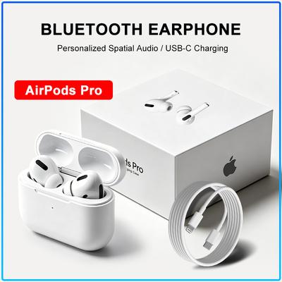 Authentische Apple AirPods Pro Bluetooth-Kopfhörer Eingebautes Mikrofon Geräuschunterdrückung Sport Wasserdicht Stereo-Sound In-Ear-Ohrhörer