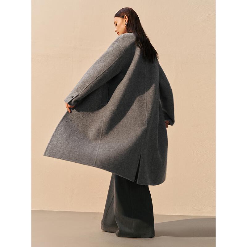 PEACEBIRD Women's Master Velvet Double-Faced Wool Blend Coat