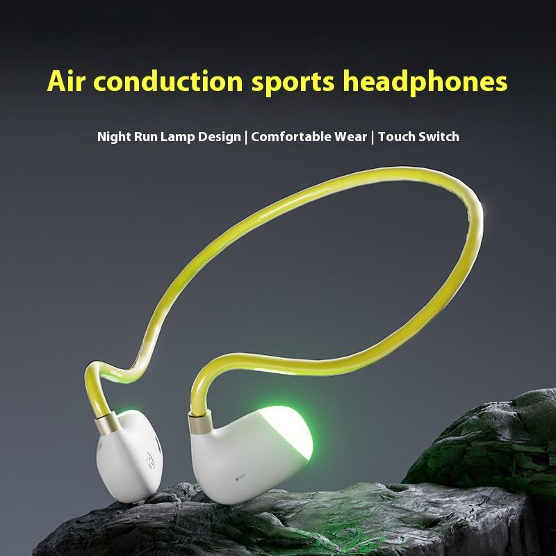 

Открытая невставная Bluetooth-гарнитура, беспроводная, надеваемая на ухо, спортивная, светящаяся, с воздушной проводимостью X4 флуоресцентный зеленый