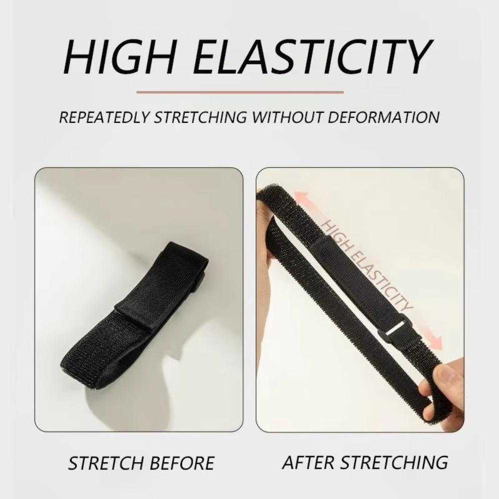 5PCS Nylon Magic Elastic Band Reverse Buckle Extension Strap New Cable Tie Outdoor