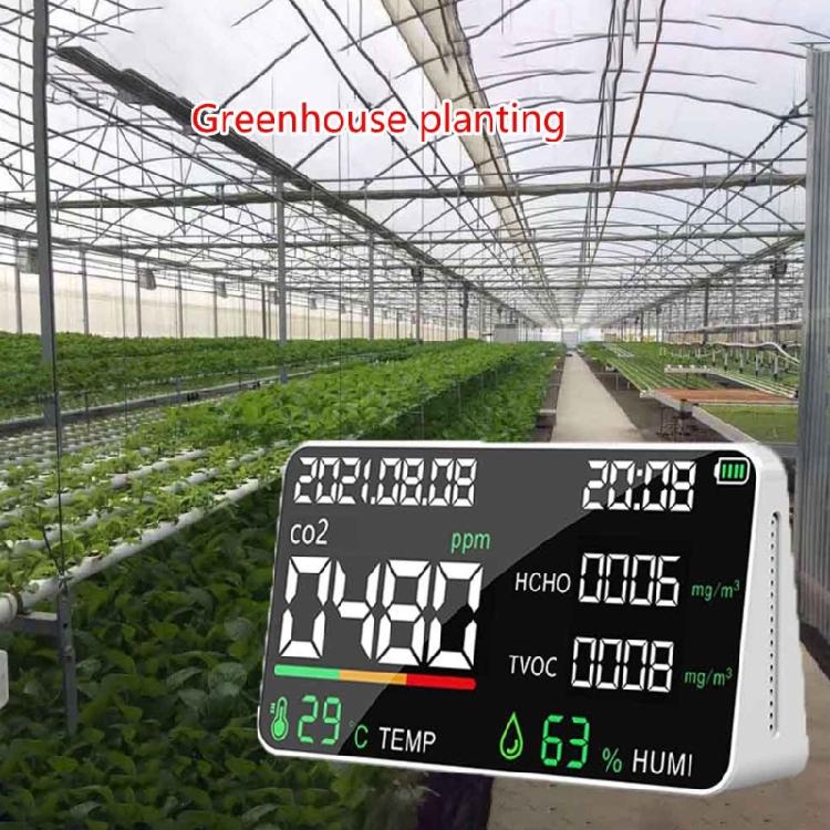 Air Pollution Meter Precisions Detector HCHO TVOC PM2.5 PM10 PM1.0 CO2s Monitor