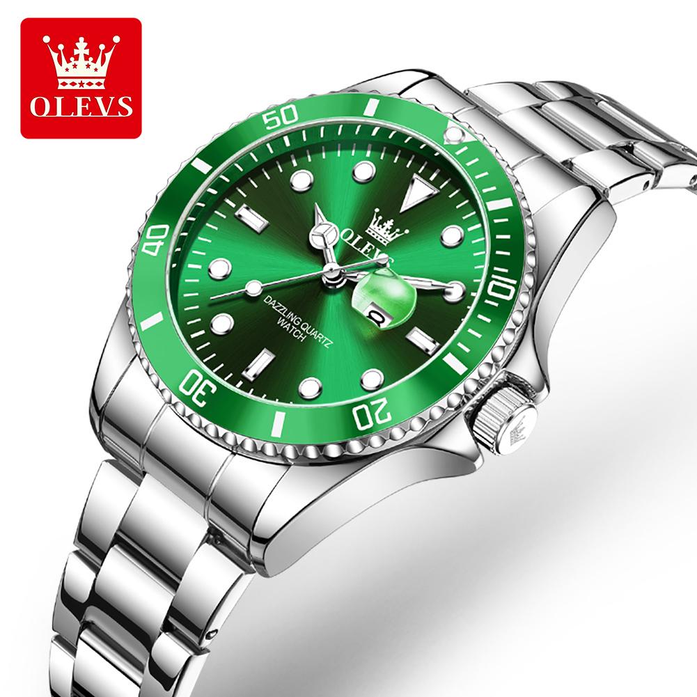 OLEVS Orologio da Donna Classico Orologio da Donna Automatico con Data Acciaio Inossidabile Impermeabile Luminoso Orologio al Quarzo per Donne