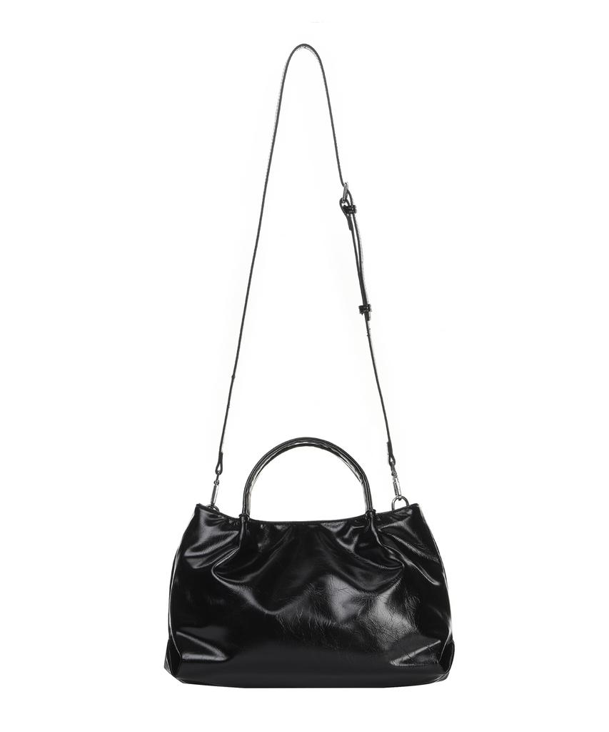 Nick&Nicole Crystal Faux Leather Tote Bag_Black