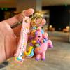 Colorful Horse Cartoon Colorful Unicorn Keychain Pendant Exquisite Girls Backpack Keychain Cute Pendant