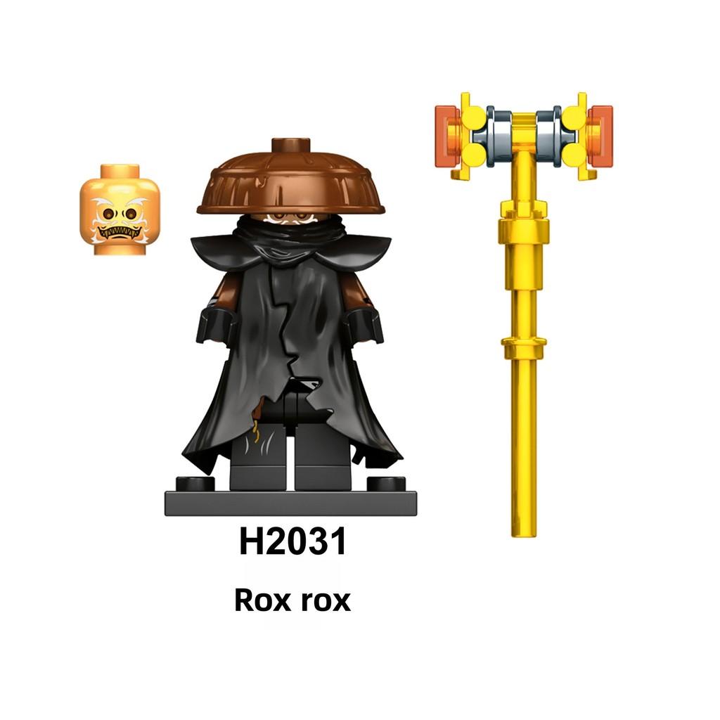 Rox Kur Ninjas Set Personalizzato Fai da Te di Mattoncini di Plastica per Bambini e Collezionisti