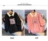 Plus Size Autumn Lapel Hoodie, 200-350 Jin, Loose Fit, Chest 150/160-6070