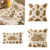 Festival Holiday Pillow Case Christmas Decoration Polyester Materials Easy Caring Decorative Living Room Accent
