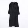 LE PHIL 534-0240904 Black Front Tuck Long Sleeve Dress dress 1 blackUsed