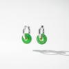 YF7031 Trendy Non Tarnish Hypoallergenic Jewelry 18K PVD Gold Plated Stainless Steel Natural Stone Agate Gemstone Hoop Earring