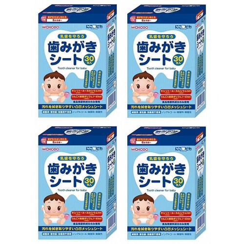 [Bulk Purchase] Niko Pika Baby Toothbrushing Sheets, 30 Packets (x4 Packs)