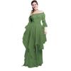 European and American Gorgeous Lace Flared Sleeve Dress Dress Vintage Gothic Dress Cosplay Ball Princess Dress