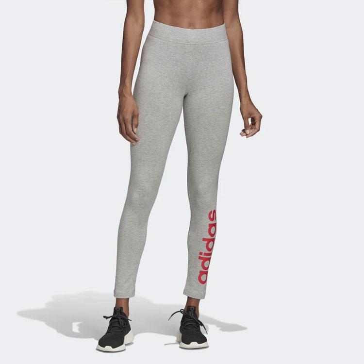 Adidas W E Lin Tight Sports Style Leggings Women Leggings Gray FM6693