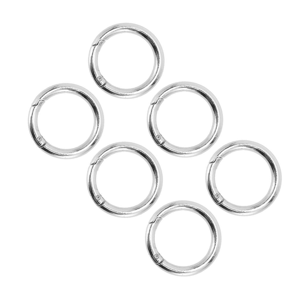 20Pcs Spring O Rings 1.69in Diameter 0.24in Thick Strong Copper Secure Closure Spring Buckles for Purse Bag Jewelry