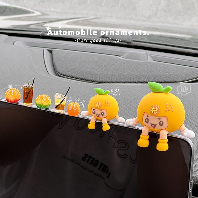 Newcomer Exclusive: Instant ¥5 Off - Orange Man Dashboard Ornament for Car Interiors