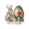 2D Easter Bunny Easter Egg Acrylic Ornament Home Decor