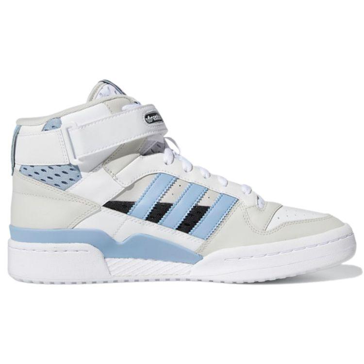 Adidas Forum Mid White Ambient Sky Unisex-Sneakers Kern-Schwarz H01679