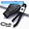 Bil Logotyp Kreativ Handvävd Nyckelring Nyckelring Tillbehör För Nissan J10 X-Trail Qashqai Juke Leaf Micra NOTE Patrol Prylar