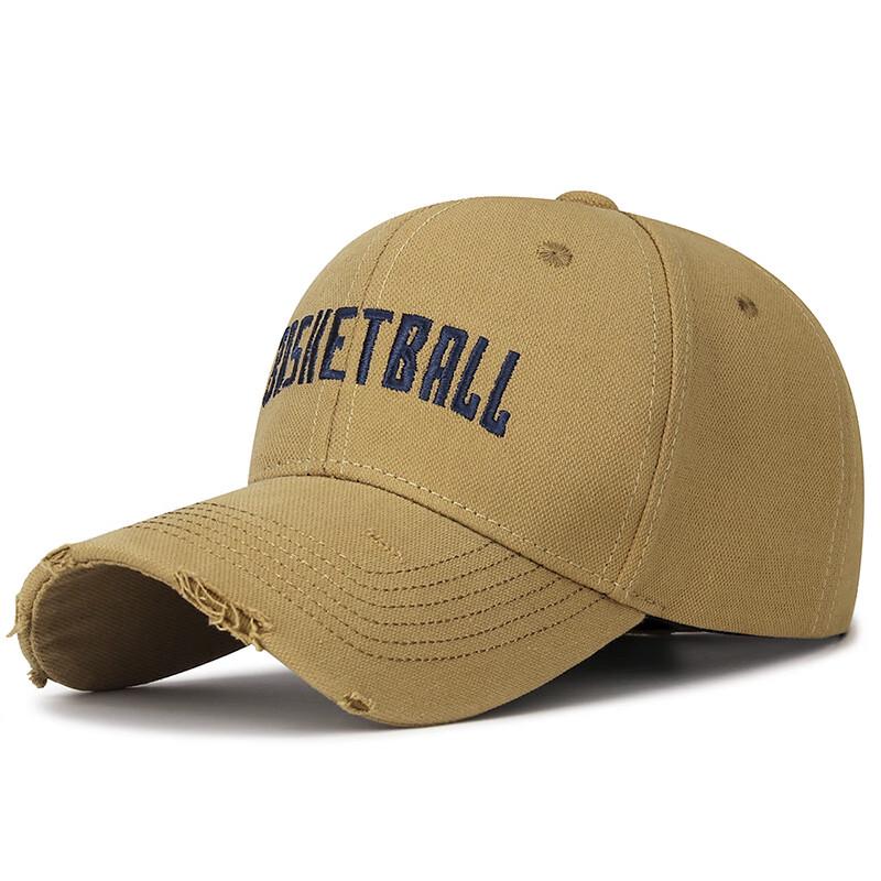 Zhenyueqi Embroidered Distressed Curved Brim Baseball Cap