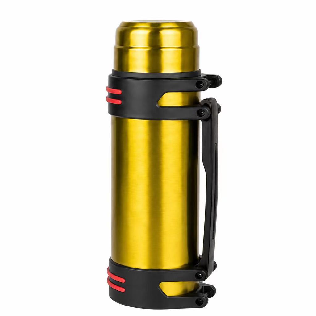 Large capacity car travel pot Stainless steel thermos cup Outdoor sports portable handle kettle