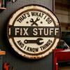 Metal Decorative Tag Vintage Garage Sign with Wrench Design Large Retro Distressed Wall Art for Bar Counters Tool Corners Man Cave Workshop Decor