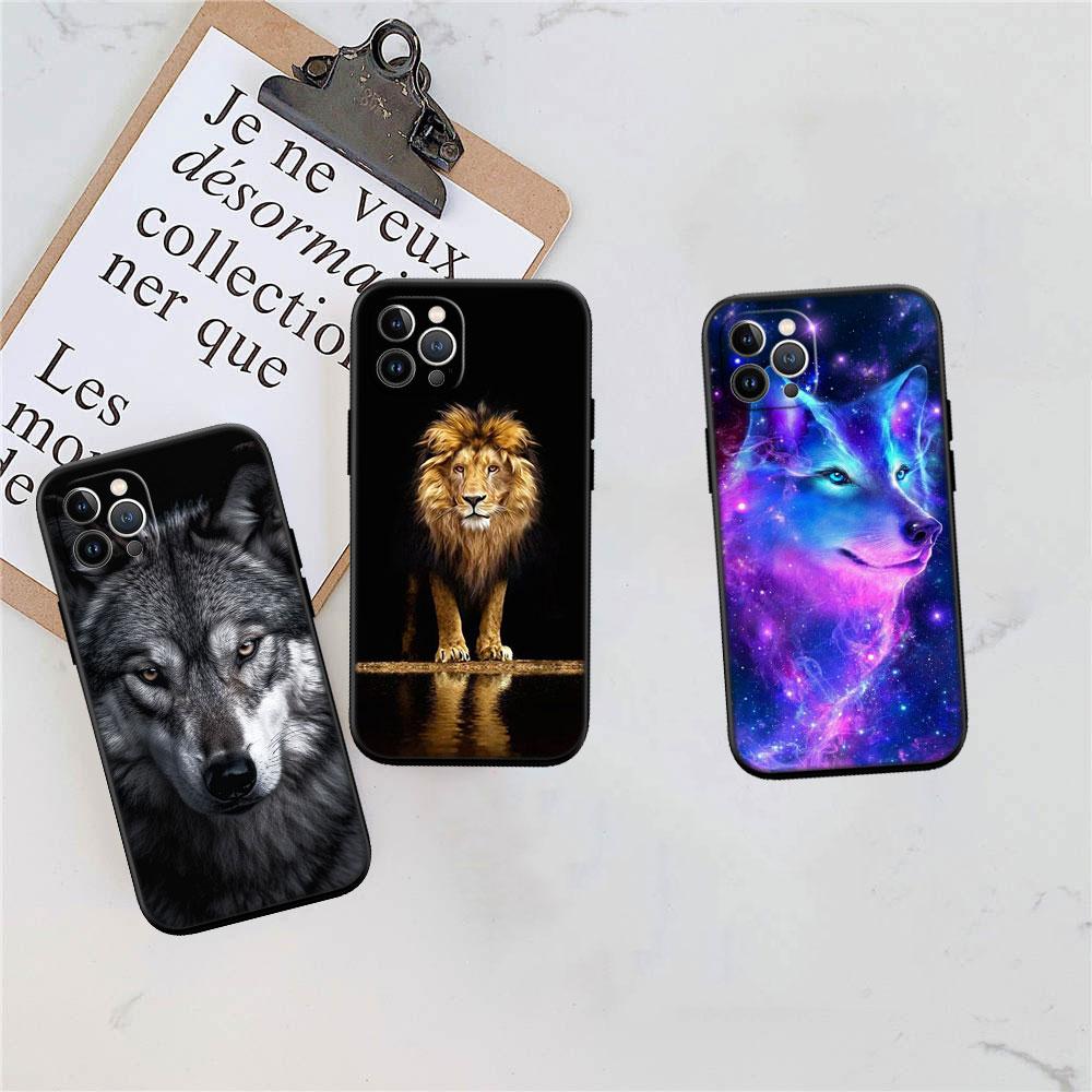 Wolf Tiger Lion Phone Case for Motorola Moto Edge + G54 E14 G04S G45 G54 G64 S30 S50 X30 X40 X50 Ultra Pro Power